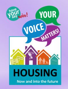 Your Voice matters housing survey poster